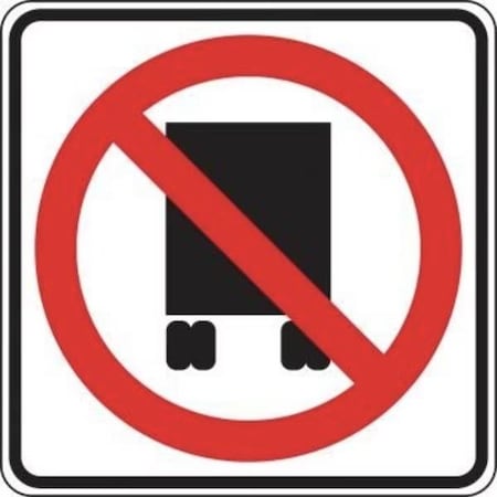 Accuform TRUCK RESTRICTI ON SIGN NATIONAL FRR736RA FRR736RA